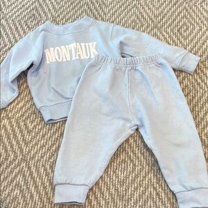 Kids Light Blue Sweatpants Set